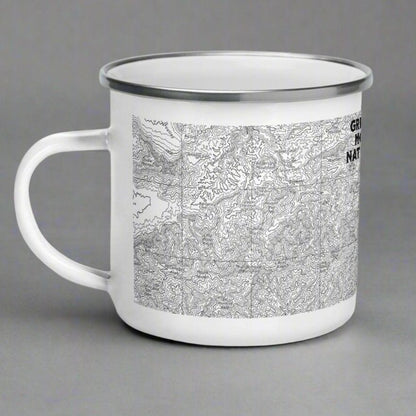 Great Smoky Mountains National Park Appalachian Trail enamel camp mug showing design detail or product variation