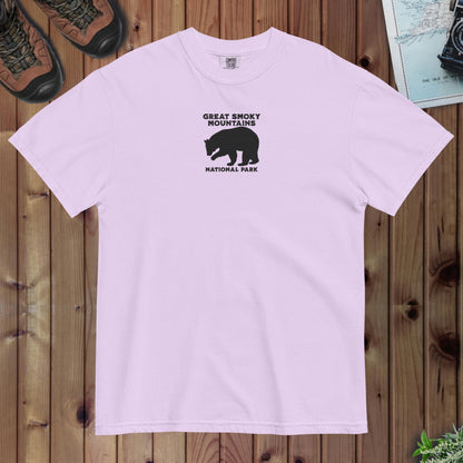 Great Smoky Mountains National Park embroidered premium t-shirt detail or alternate product view