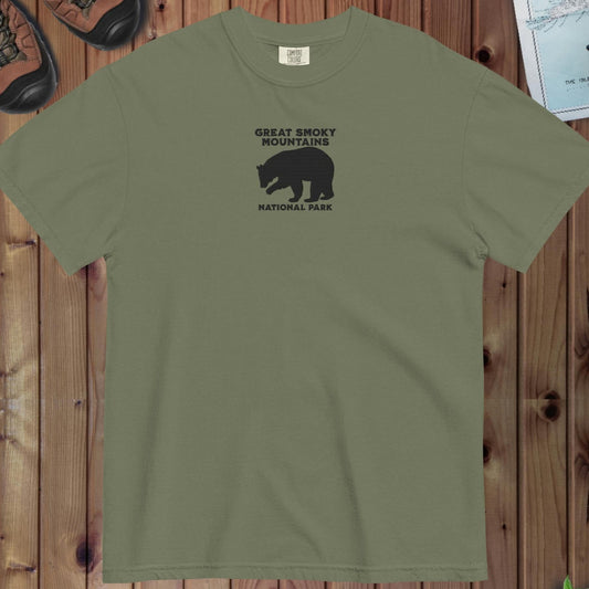 Great Smoky Mountains National Park Embroidered Premium T-shirt - Parks ApparelT-Shirt