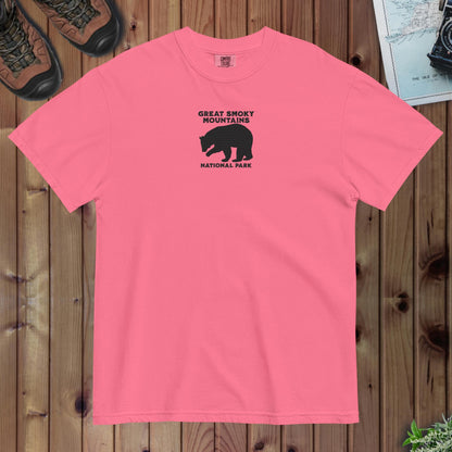 Great Smoky Mountains National Park embroidered premium t-shirt detail or alternate product view