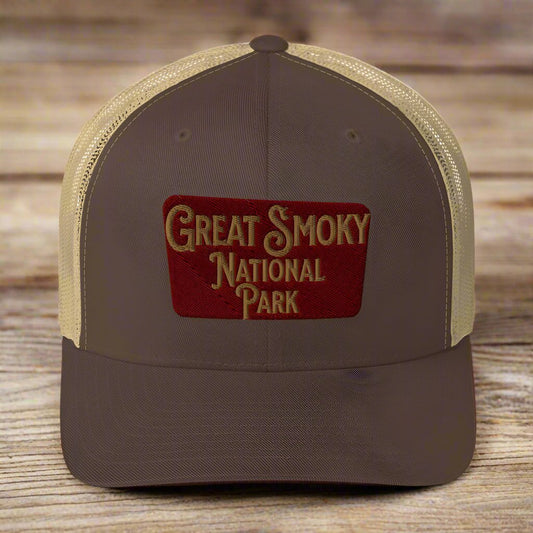 Great Smoky Mountains National Park Embroidered Trucker Hat - Parks Apparelhat