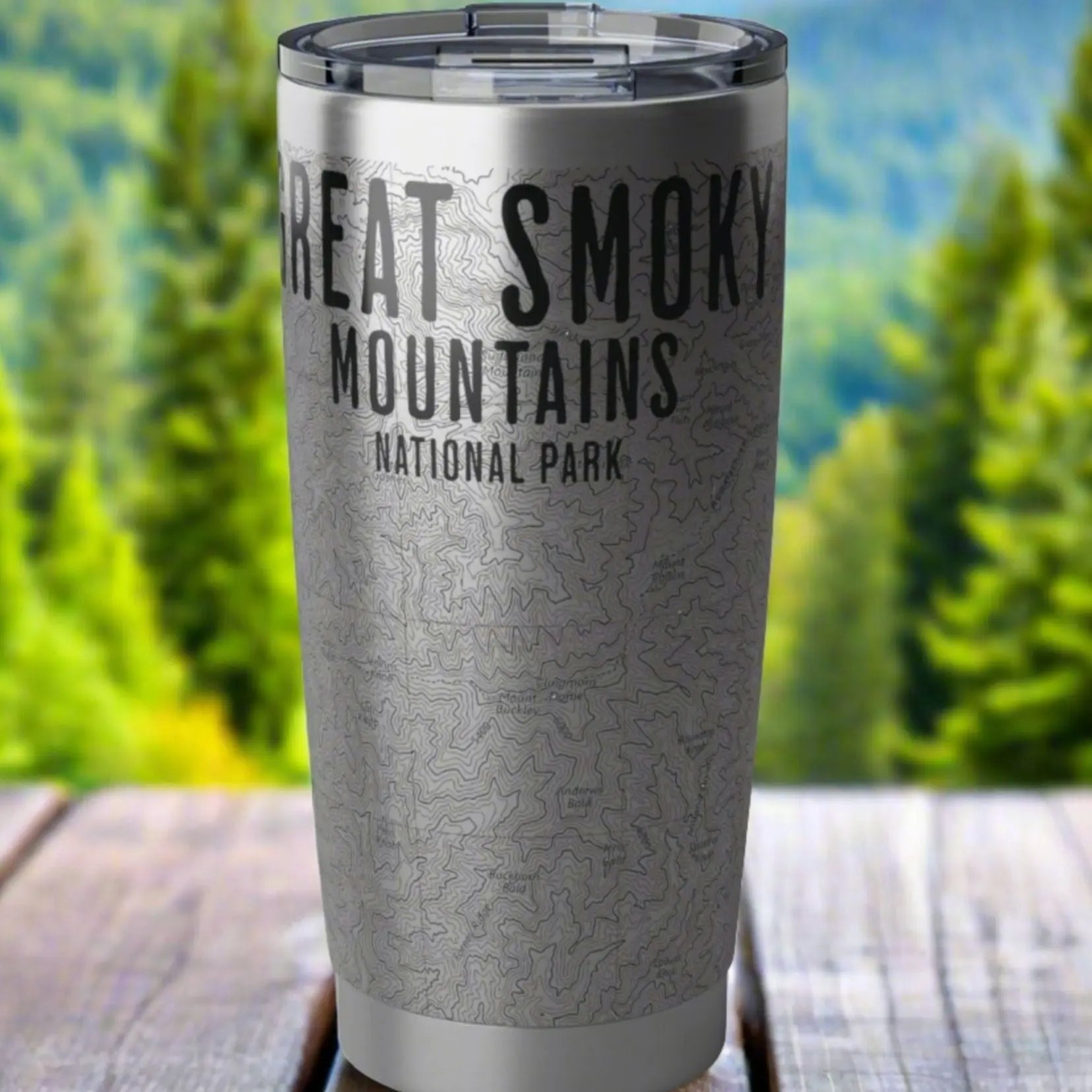 Great Smoky Mountains National Park Topographic Tumbler 20oz – Parks Apparel