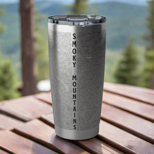Great Smoky Mountains National Park Topographic Tumbler 20oz - Parks ApparelTumbler