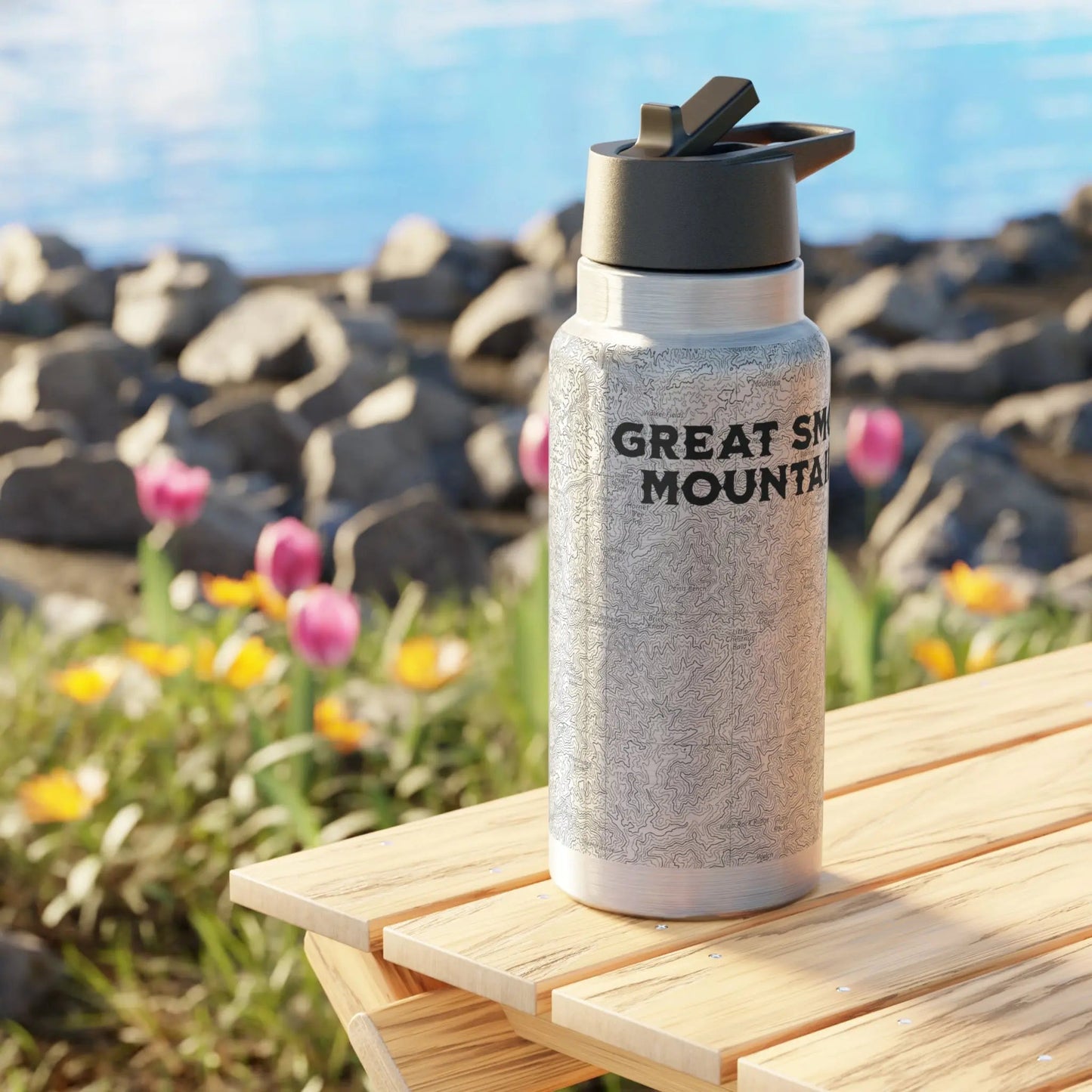 Great Smoky Mountains National Park Topographic Tumbler, 32oz - Parks ApparelMug