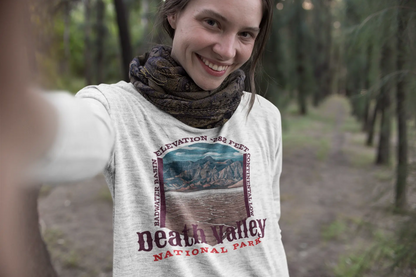 Death Valley National Park Unisex Fit Long Sleeve T-shirt Badwater Basin Long-sleeve Printify