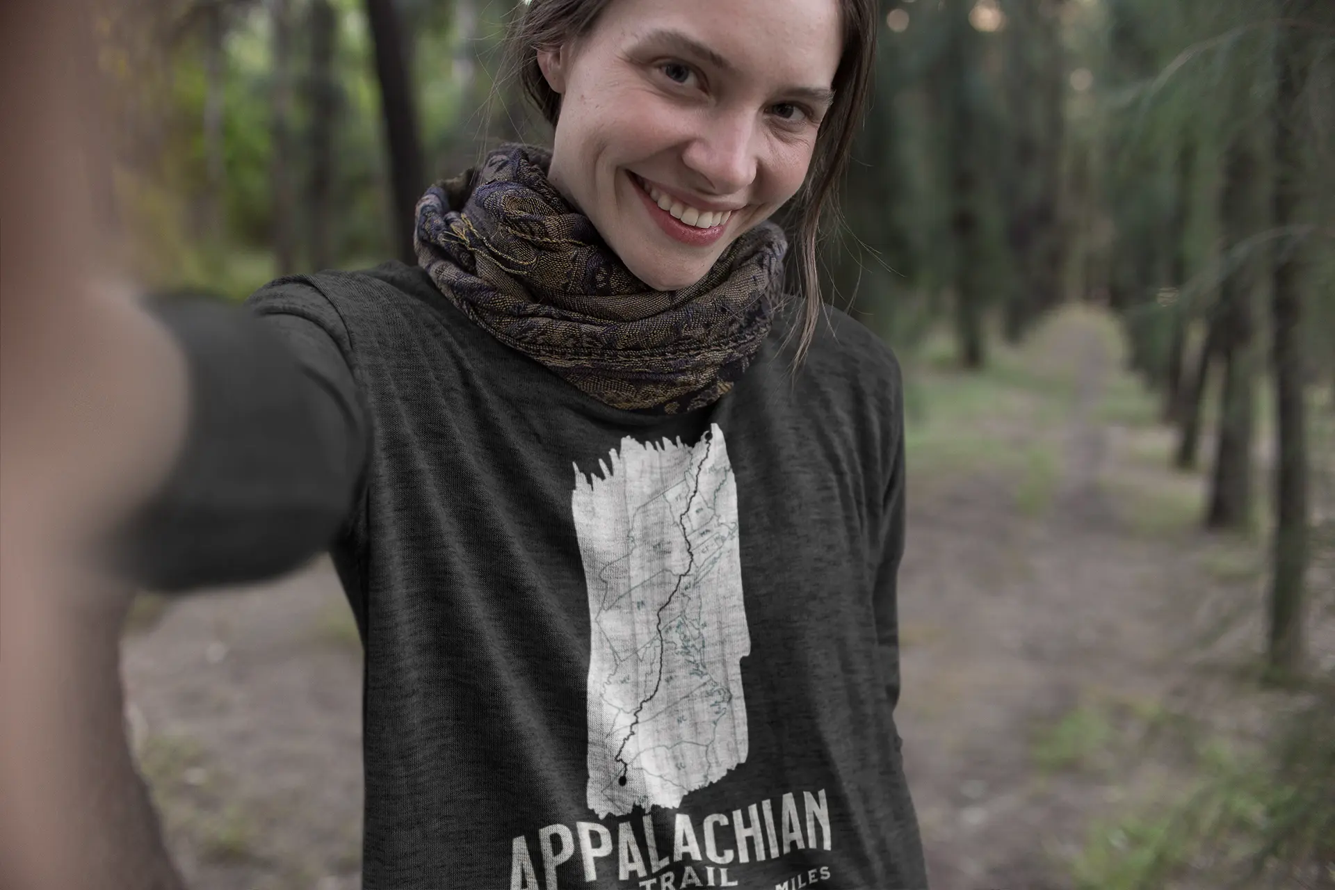 Appalachian National Scenic Trail Unisex Long Sleeve T-shirt AT White Blaze Long-sleeve Printify