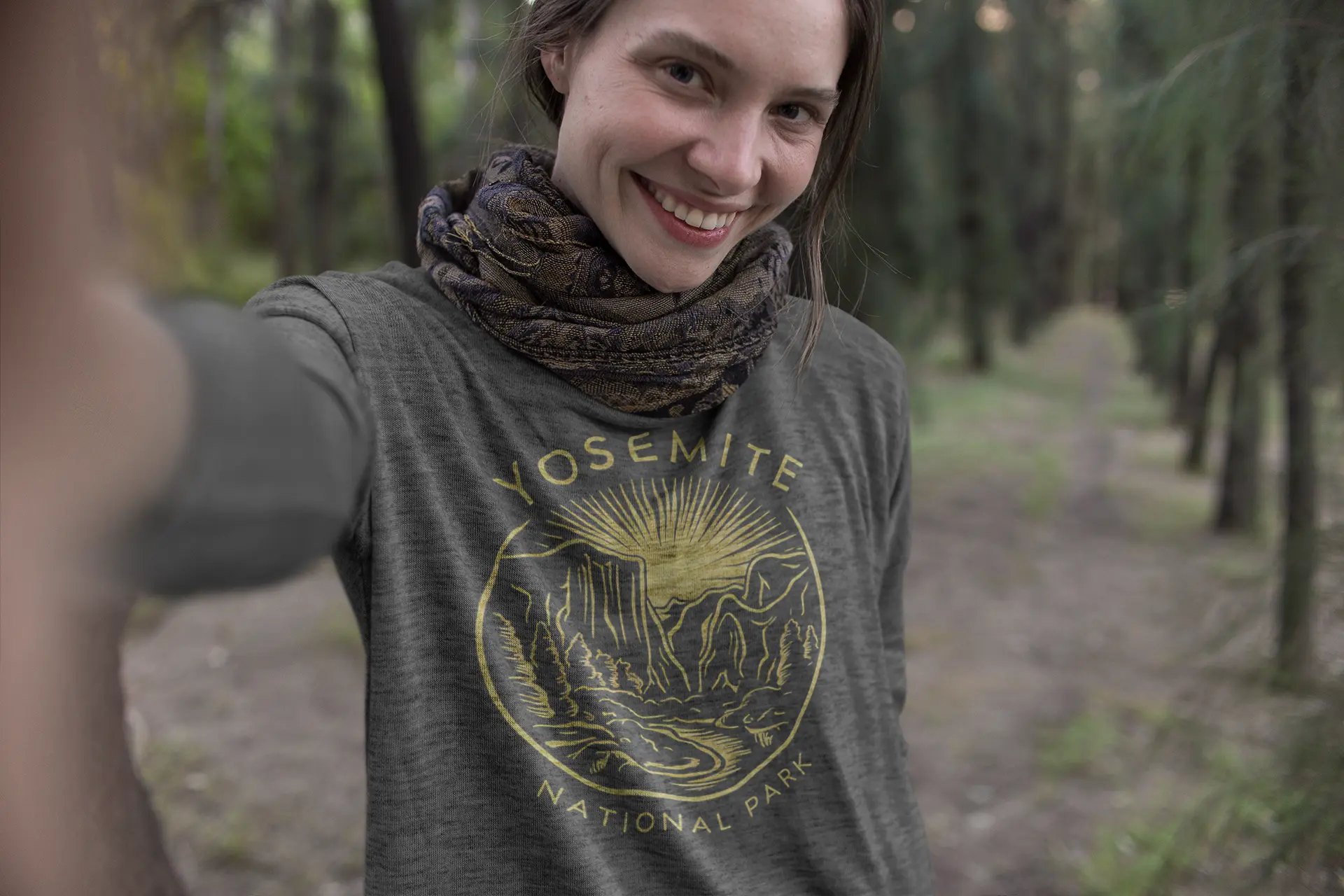 Yosemite National Park Unisex Fit Long Sleeve T-shirt Valley Long-sleeve Printify