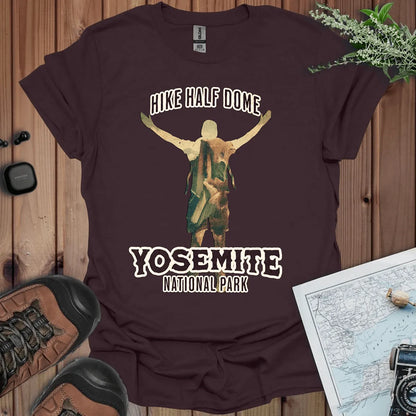 Hike Half Dome Yosemite graphic t-shirt primary product view