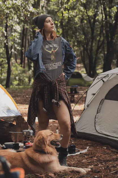 Hike Half Dome Yosemite graphic t-shirt detail or alternate product view