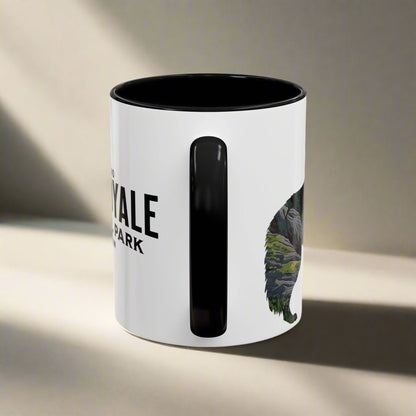 Isle Royale National Park wolf accent mug showing design detail or product variation