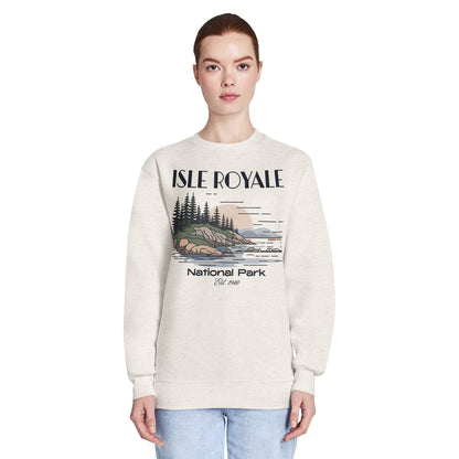 Isle Royale crewneck sweatshirt alternate apparel color or product angle