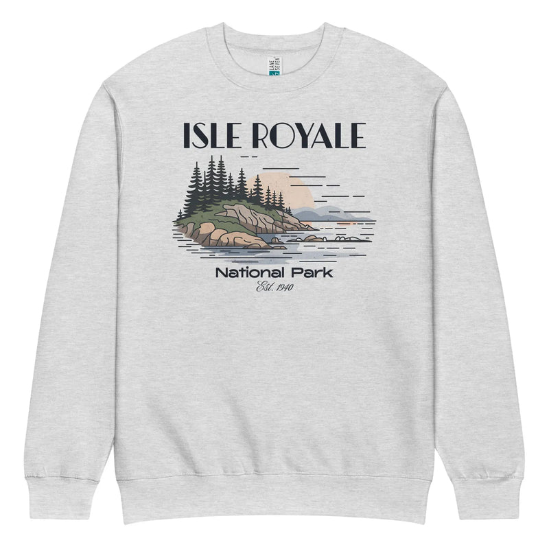 Isle Royale crewneck sweatshirt alternate apparel color or product angle