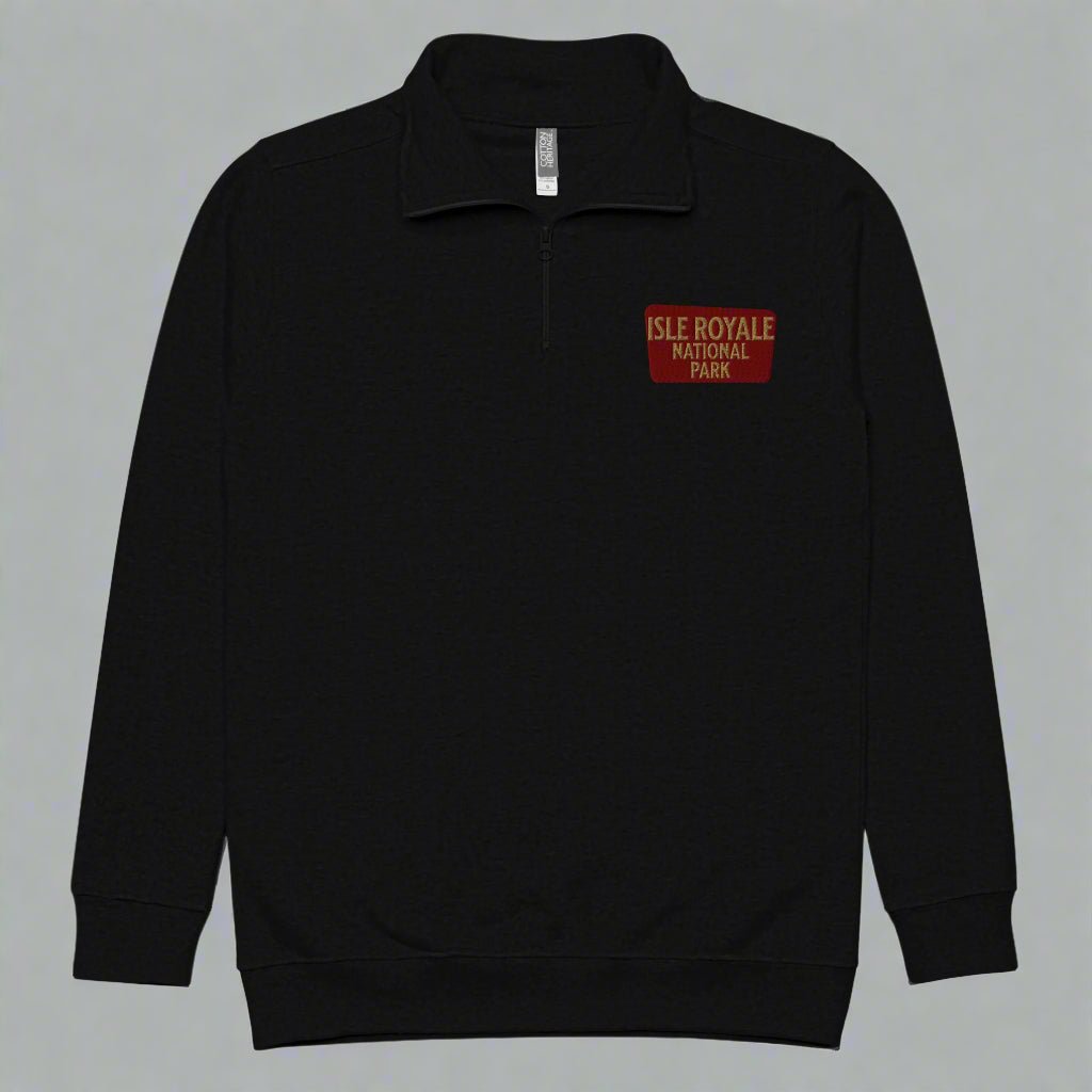 Isle Royale National Park 1/4 Zip Fleece Pullover - Parks ApparelSweater