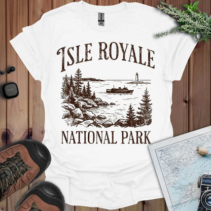 Isle Royale National Park classic graphic t-shirt alternate apparel color or product angle