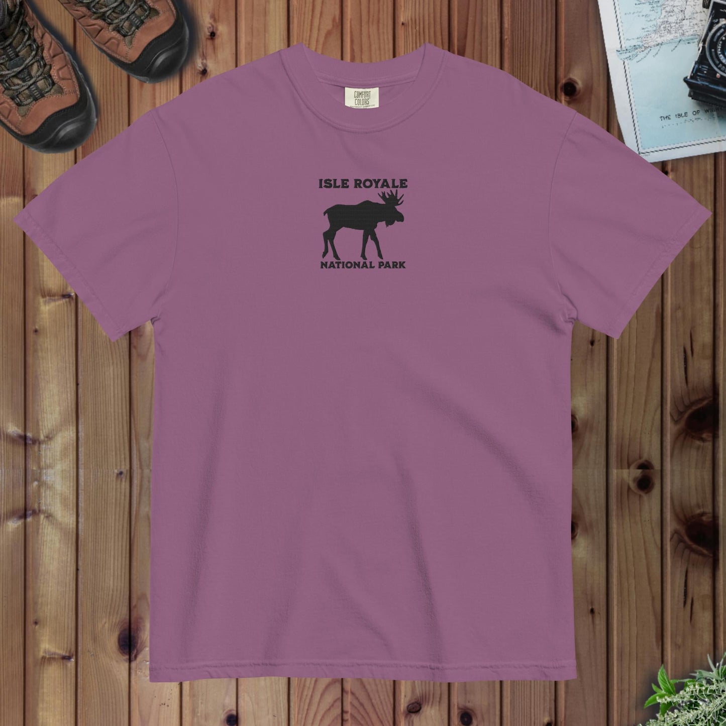Isle Royale National Park Embroidered Premium T-shirt - Parks Apparel