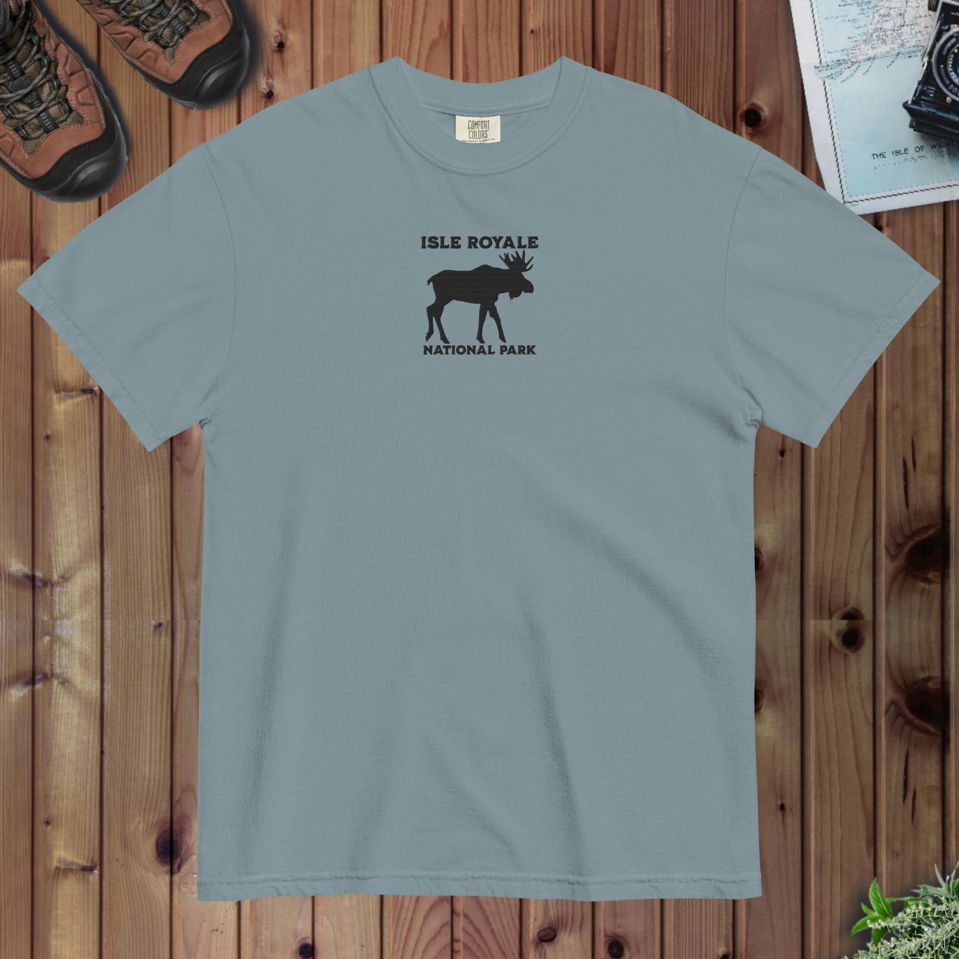 Isle Royale National Park Embroidered Premium T-shirt - Parks Apparel