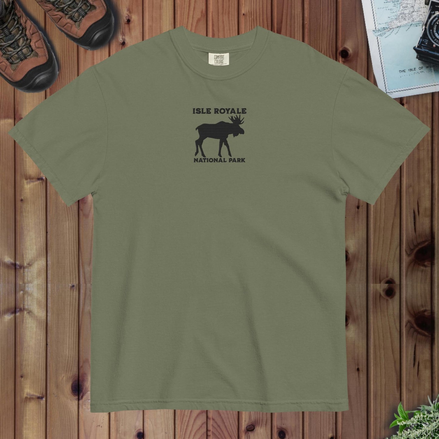 Isle Royale National Park Embroidered Premium T-shirt - Parks Apparel