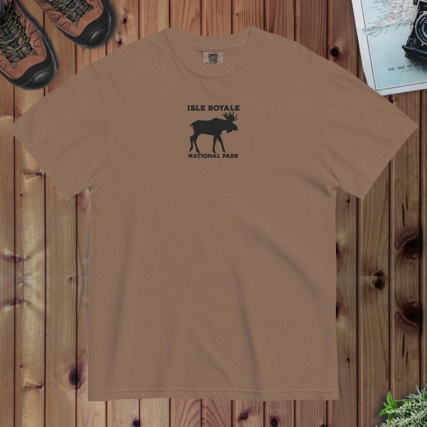 Isle Royale National Park Embroidered Premium T-shirt - Parks Apparel