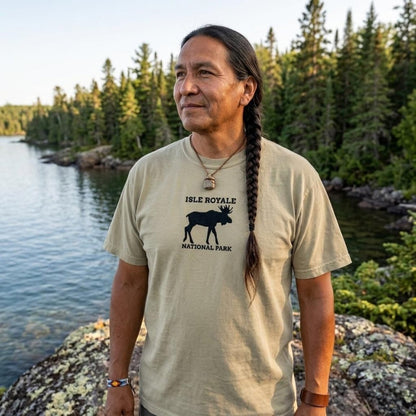 Isle Royale National Park Embroidered Premium T-shirt - Parks Apparel