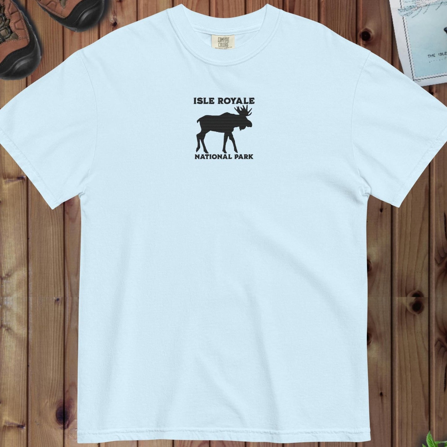 Isle Royale National Park Embroidered Premium T-shirt - Parks Apparel