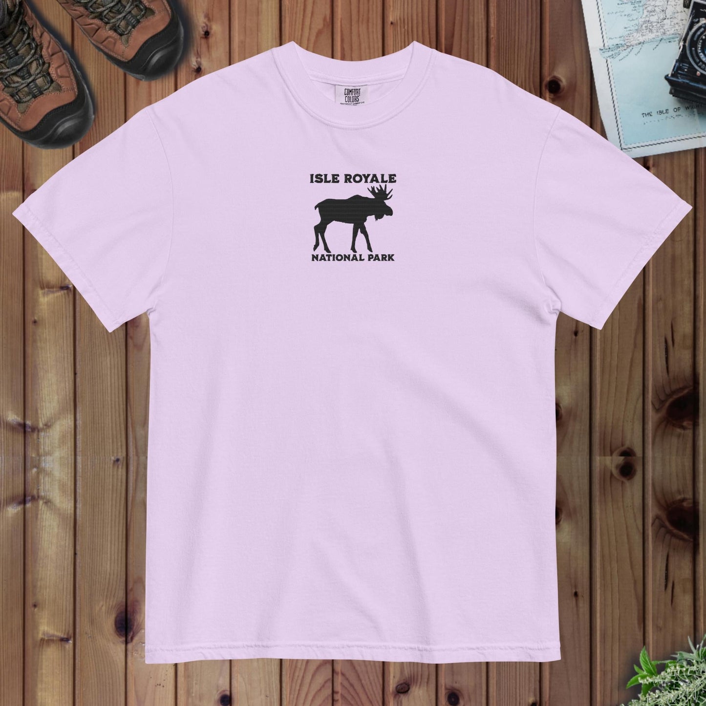 Isle Royale National Park Embroidered Premium T-shirt - Parks Apparel