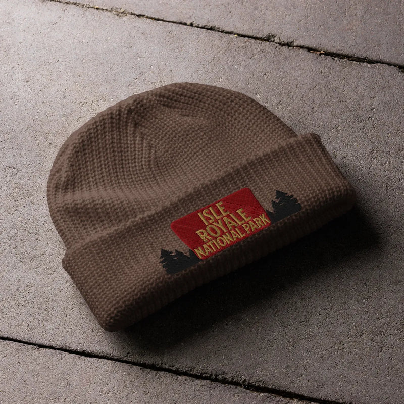 Isle Royale National Park Embroidered Wharf Style Beanie - Parks Apparelhat