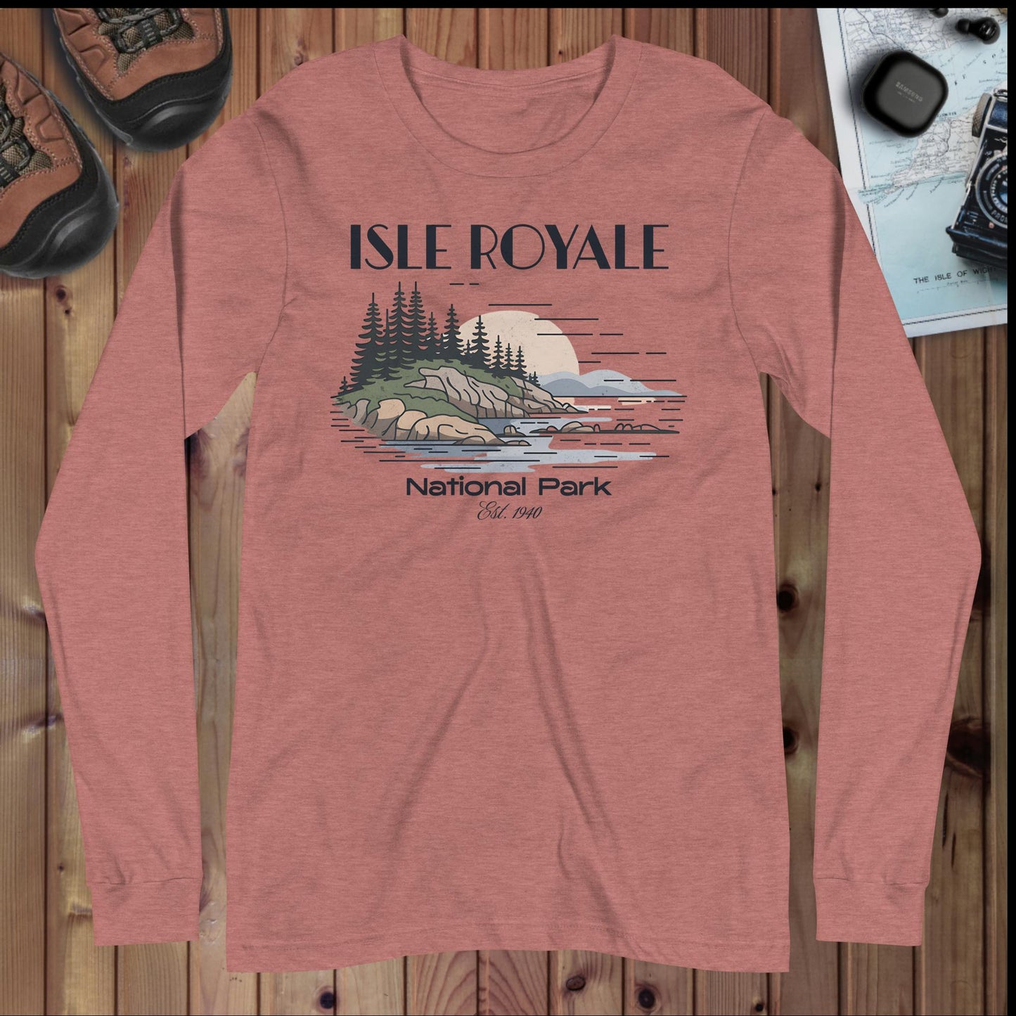 Isle Royale National Park Long Sleeve T-shirt - Parks Apparel