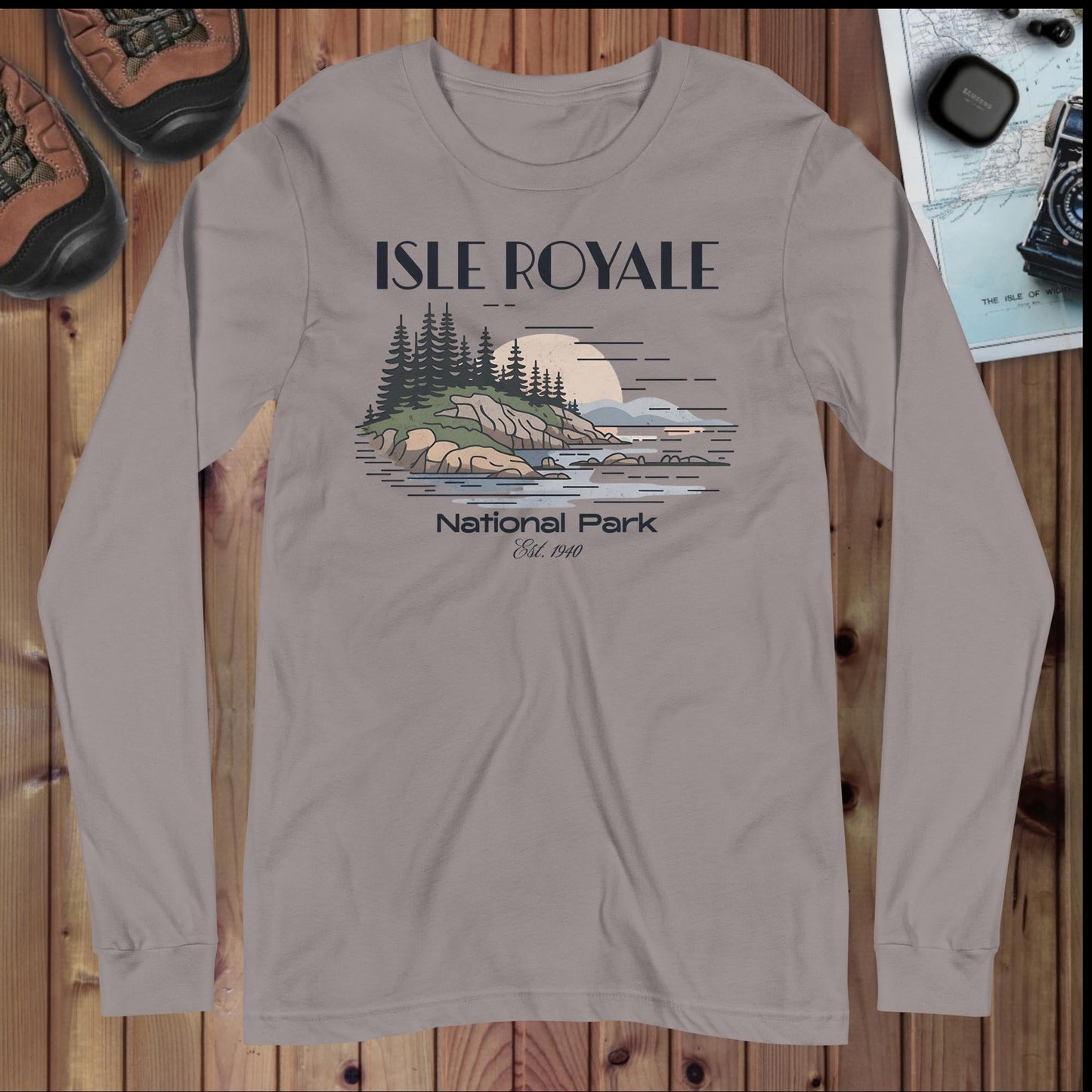 Isle Royale National Park Long Sleeve T-shirt - Parks Apparel