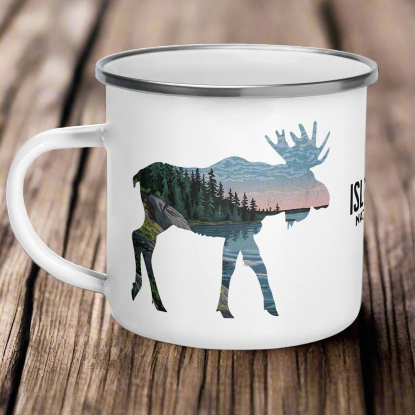 Isle Royale National Park moose camp mug primary product view