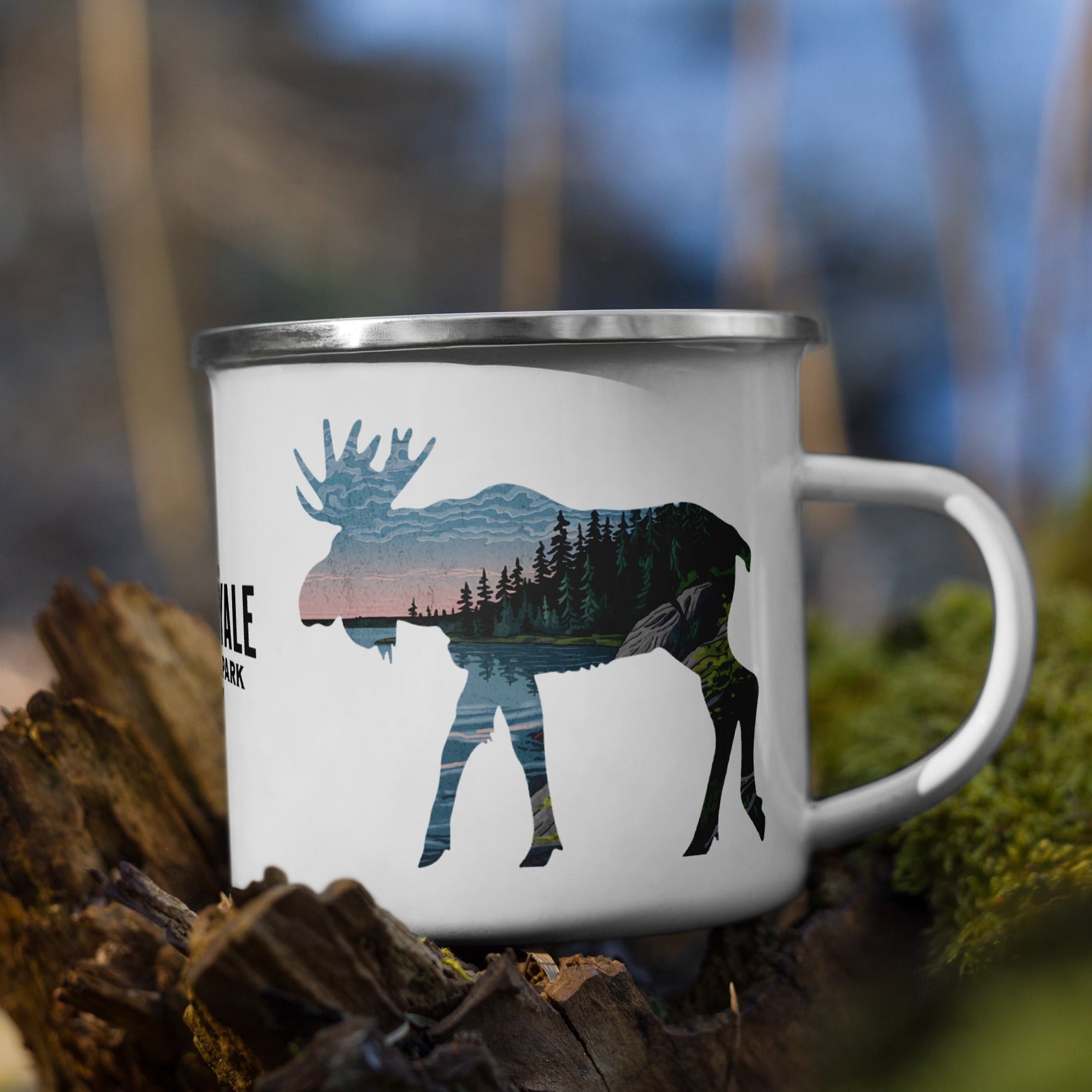 Isle Royale National Park moose camp mug alternate product view