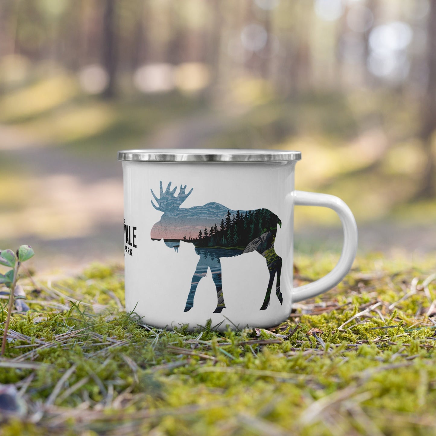 Isle Royale National Park moose camp mug alternate product view