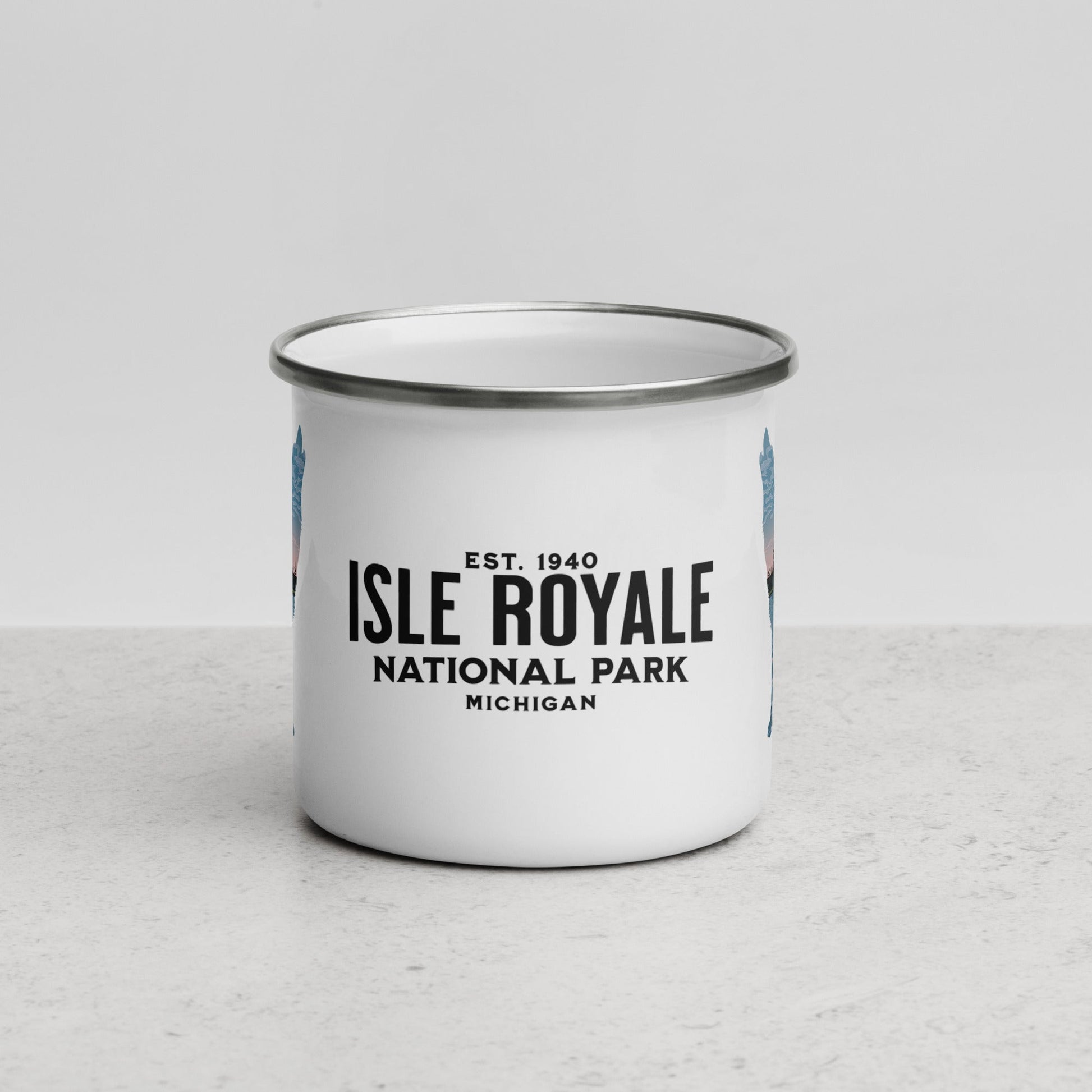 Isle Royale National Park wolf camp mug alternate product view