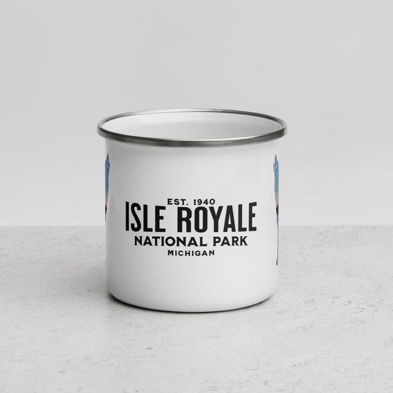 Isle Royale National Park wolf camp mug alternate product view