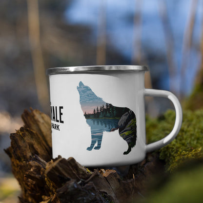 Isle Royale National Park wolf camp mug alternate product view