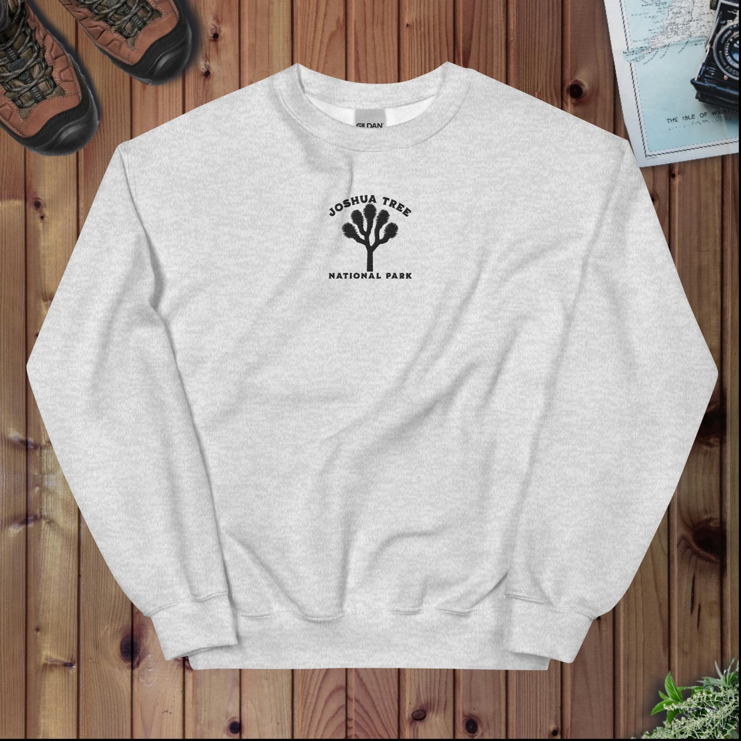 Joshua Tree National Park embroidered crewneck sweatshirt detail or alternate product view