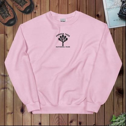 Joshua Tree National Park embroidered crewneck sweatshirt alternate apparel color or product angle