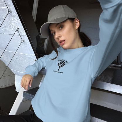 Joshua Tree National Park embroidered crewneck sweatshirt shown in lifestyle or modeled setting