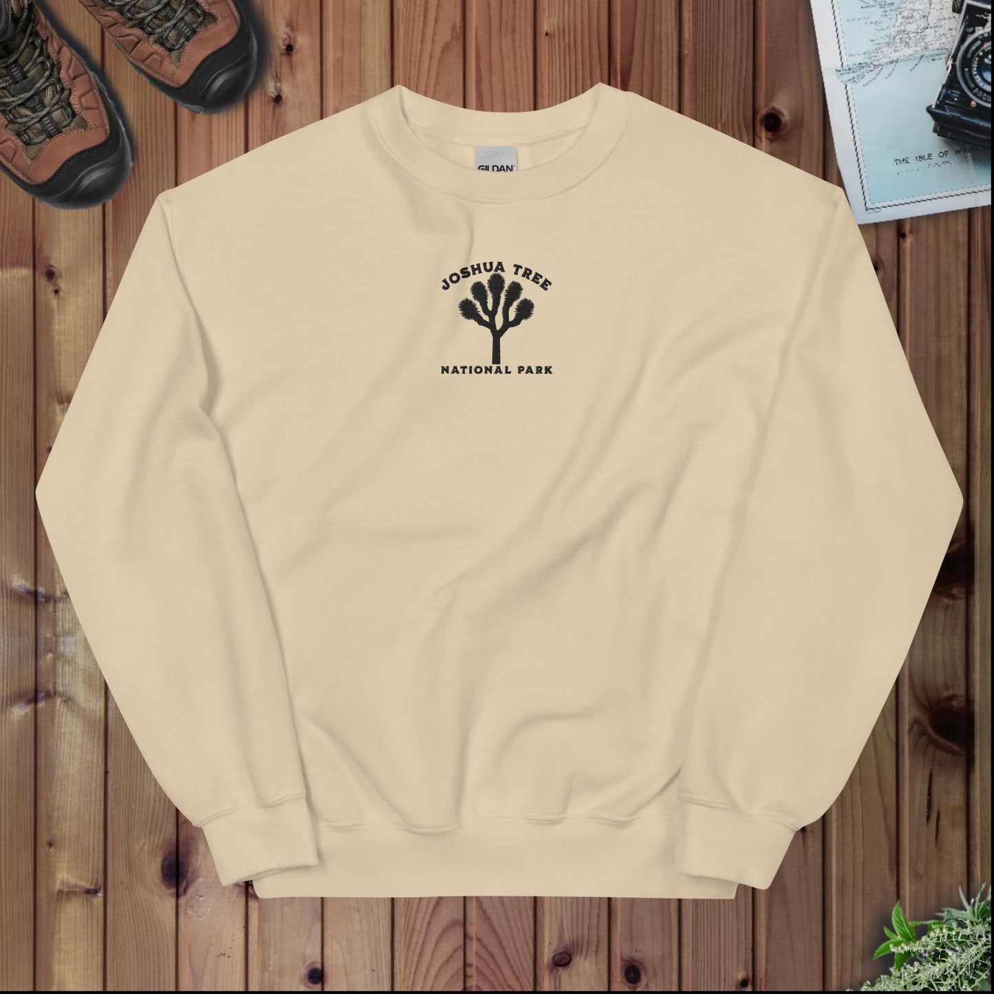 Joshua Tree National Park embroidered crewneck sweatshirt detail or alternate product view