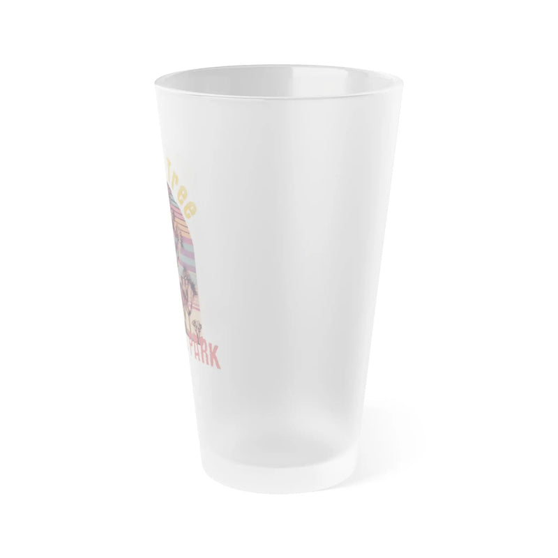 Joshua Tree National Park Frosted Pint Glass 16oz Retro Graphic - Parks ApparelMug