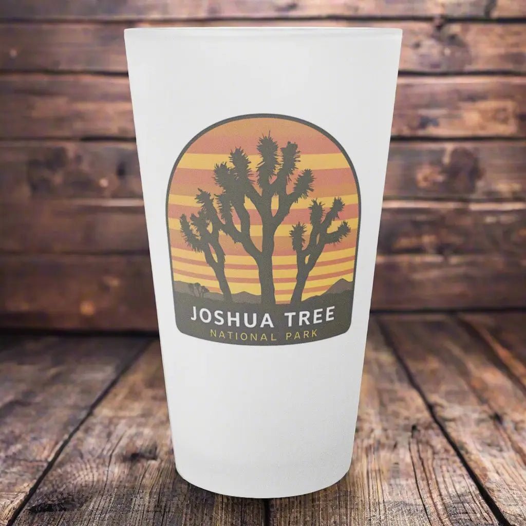 Joshua Tree National Park Frosted Pint Glass Beer Cup - Parks Apparelglassware
