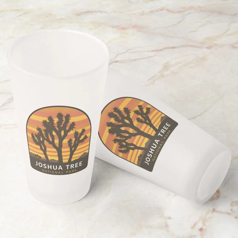 Joshua Tree National Park Frosted Pint Glass Beer Cup - Parks Apparelglassware