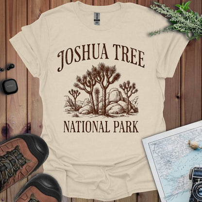 Joshua Tree National Park rustic graphic t-shirt alternate apparel color or product angle