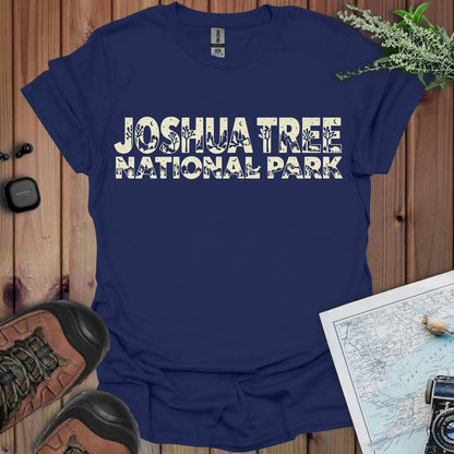 Joshua Tree National Park silhouette graphic t-shirt shown in lifestyle or modeled setting