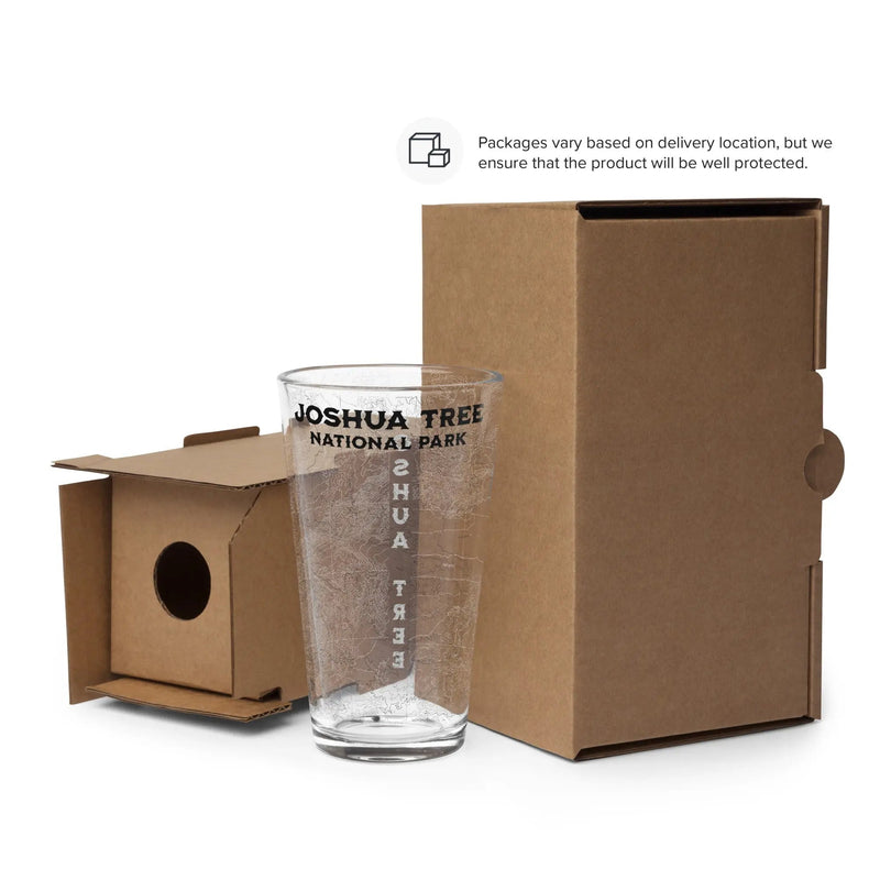 Joshua Tree National Park Topographic Pint Glass - Parks ApparelDrinkware