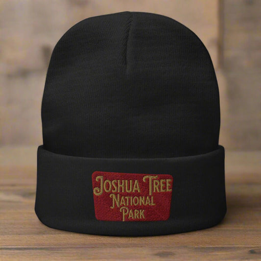 Joshua Tree Sign Embroidered Beanie - Parks Apparel