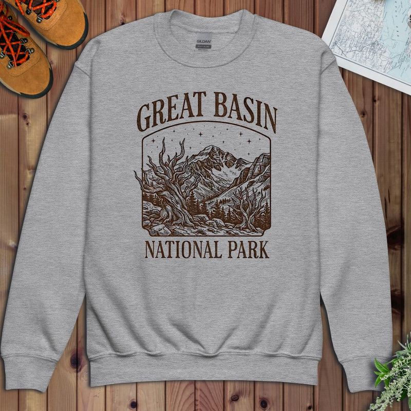 Great Basin National Park Youth Sweatshirt in Athletic Heather