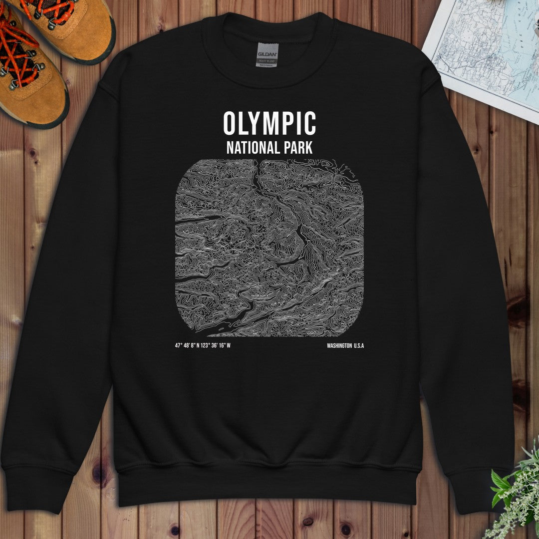 Untitled Project (Copy) - T-Shirt Design 28 Juli (Copy) (Copy) (Copy) (Copy) (Copy) (Copy) 8 (7) National Park Youth Sweatshirt in Black