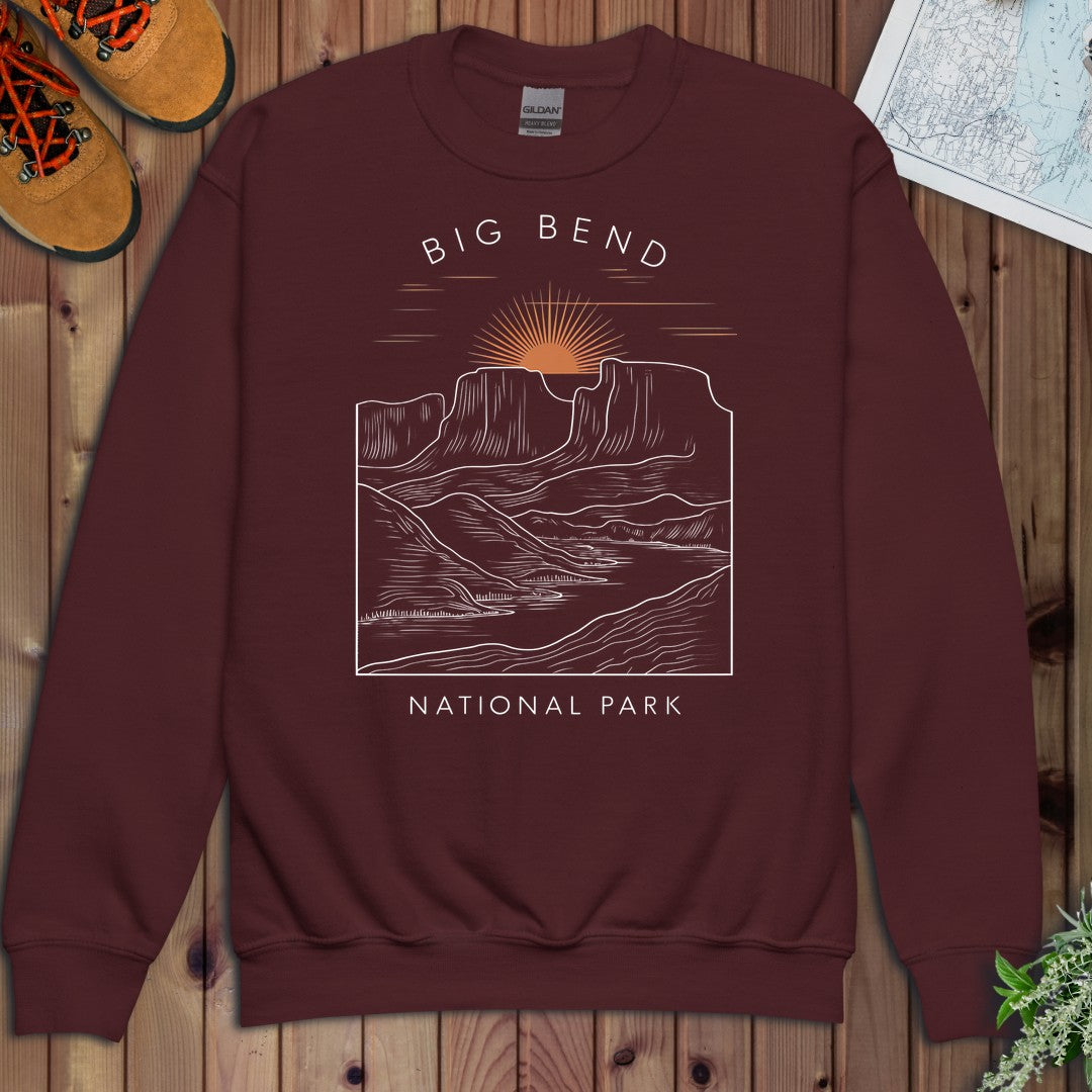 Everglades National Park Youth Sweatshirt in Maroon