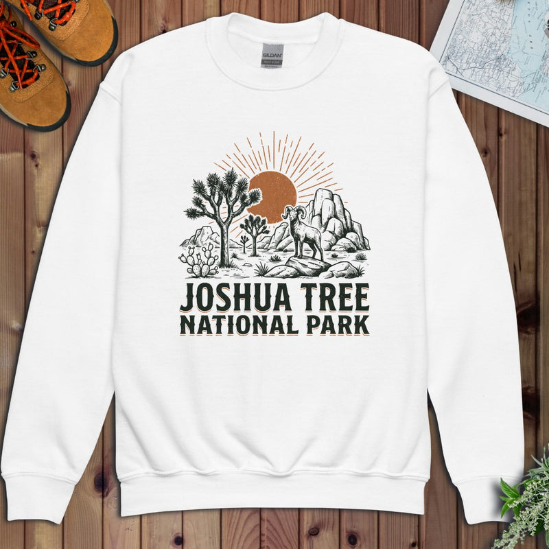 Joshua Tree National Park Youth Sweatshirt in White