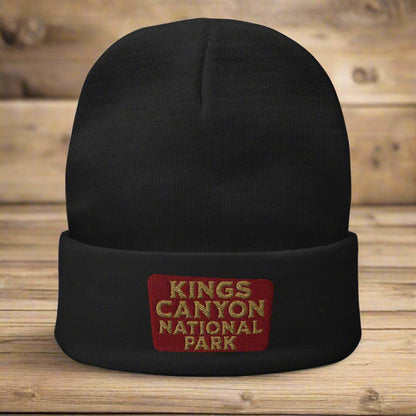 Kings Canyon Embroidered Beanie - Parks Apparel